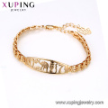 75446 xuping charme de ouro moda jóias pulseiras pulseira de mulheres